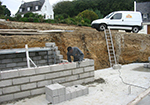 Réalisation des fondations à Pont-sur-Vanne